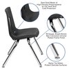 Flash Furniture Advantage Black Student Stack School Chair, 14" ADV-SSC-14BLK